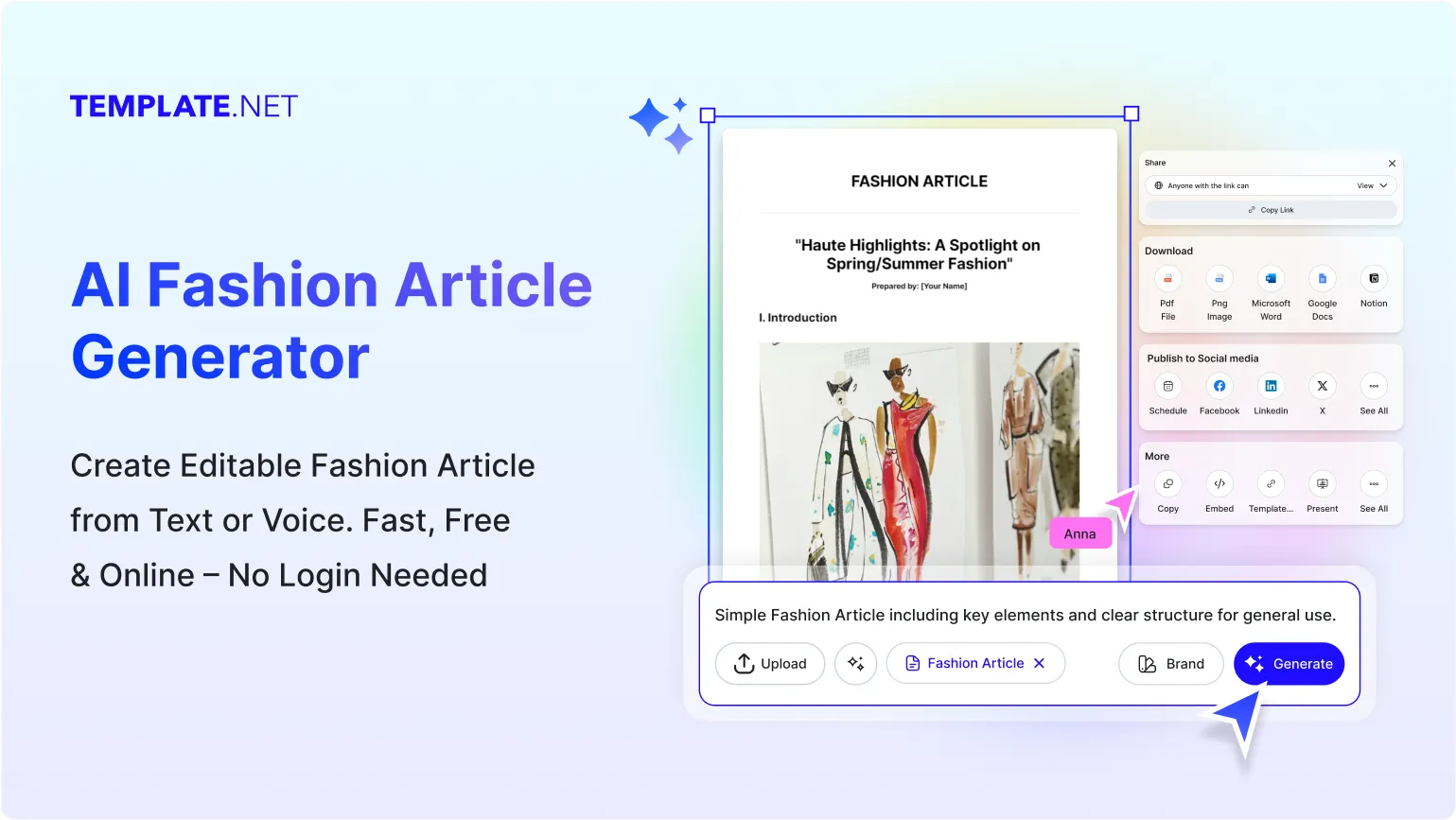 Free AI Article Generator for Fashion – Create Stunning Fashion Articles Instantly
